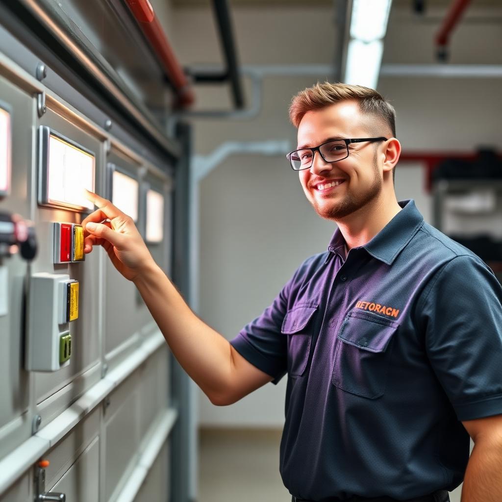 Garage Door Tuscarawas technician performing quality inspection